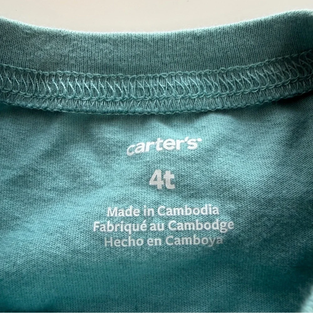 Carter's Dino Adventure Tee - Teal and Green